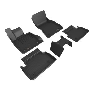 BMW 5 Series Floor Mat Set - Front + Rear - 3D MAXpider - Kagu - Black - `24-`26 BMW 5 Series Floor Mat Set - Front + Rear - 3D MAXpider - Kagu - Black - `24-`26